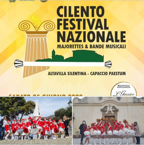 ALTAVILLA SILENTINA-PAESTUM:  25-26 GIUGNO “CILENTO FESTIVAL NAZIONALE MAJORETTES & BANDE MUSICALI”